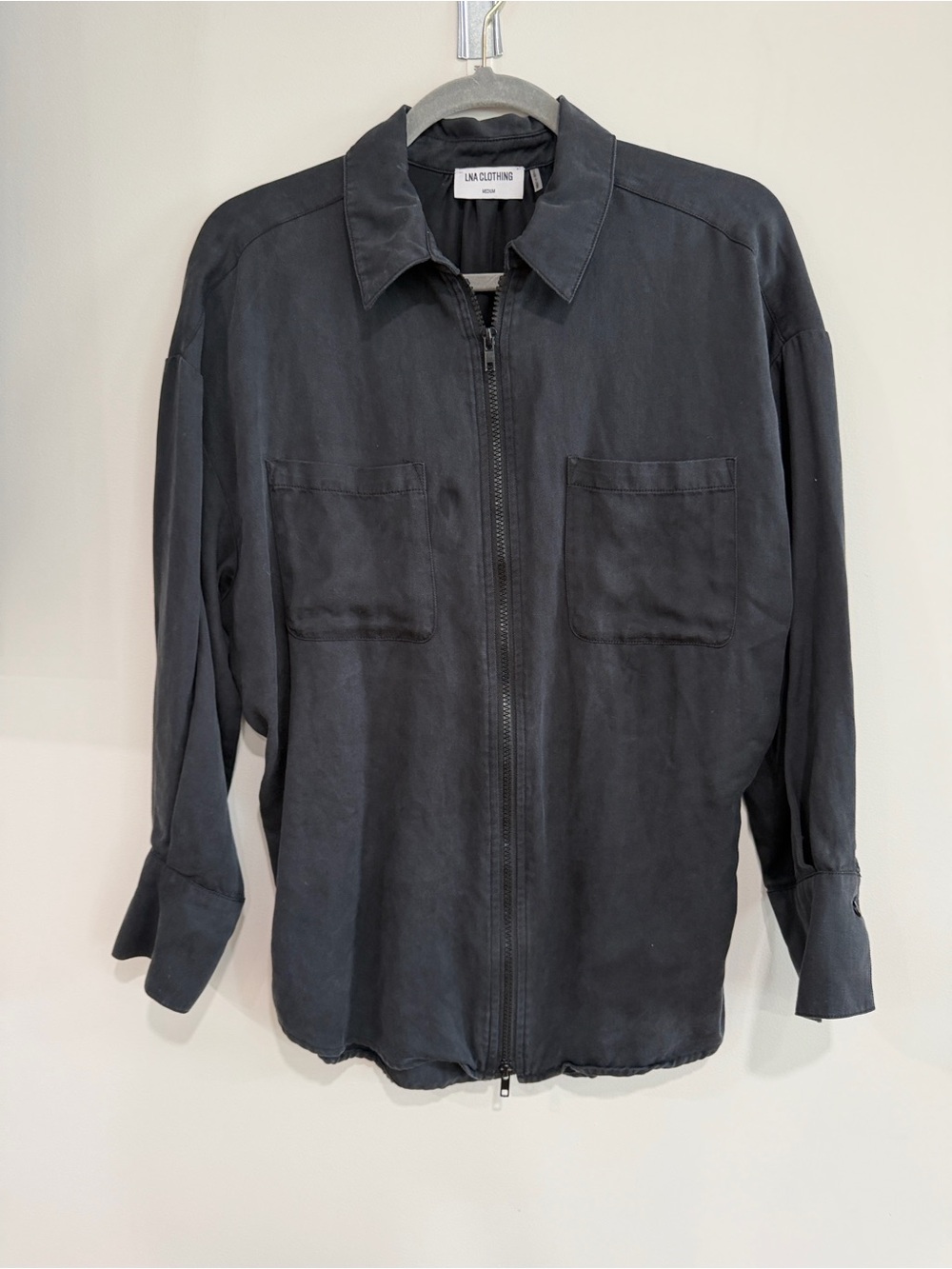 LNA Slate Black Zip Utility Jacket